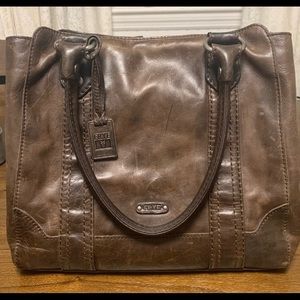 Dark Brown Frye Melissa Tote